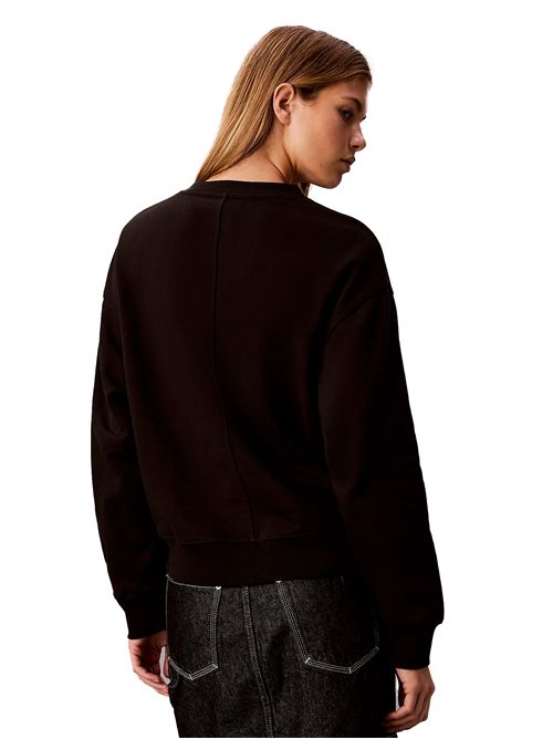 CALVIN KLEIN Felpa in spugna taglio relaxed CALVIN KLEIN | LV047E237GUB1